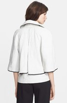 Thumbnail for your product : L'Agence Piped Trim Linen Capelet