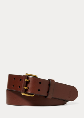 Ralph Lauren Double-Prong Leather Belt - ShopStyle