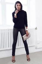 Thumbnail for your product : NYDJ 'Alina' Coated Stretch Skinny Jeans (Bronze) (Petite)
