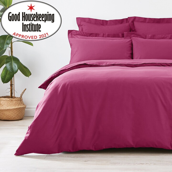 Dunelm Non Iron Plain Dye Mulberry Duvet Cover Purple ShopStyle
