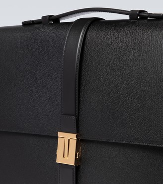 Tom Ford Grained leather T clasp briefcase