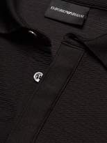 Thumbnail for your product : Emporio Armani Textured Cotton Polo