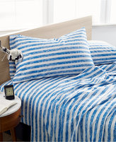 Thumbnail for your product : CLOSEOUT! Brushed Stripe 300 Thread Count Queen Sheet Set