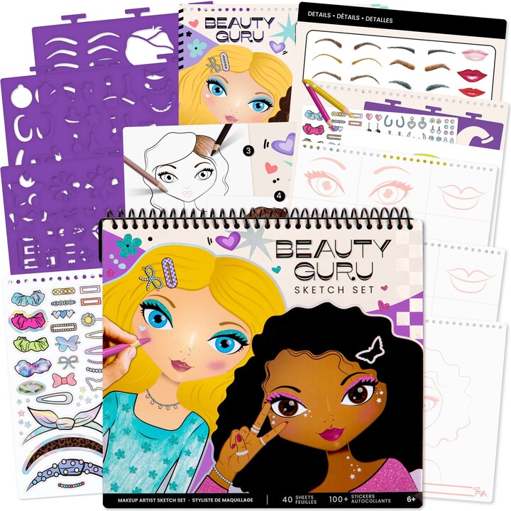 Fashion Angels Sketch Portfolio Set Beauty Guru Makeup Artist