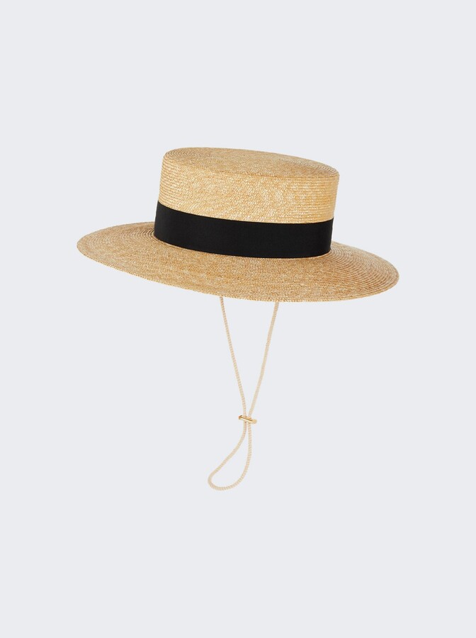 Gucci Straw Boater Hat ShopStyle