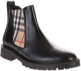 Thumbnail for your product : Burberry Black Checked Ankle Boots