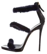 Thumbnail for your product : Giuseppe Zanotti Mink Ankle-Strap Sandals