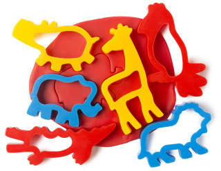 Educational Colours Dough Jungle Animal Cutters 6 pack