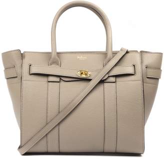Mulberry Bayswater Solid Grey Leather Tote