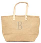 Thumbnail for your product : Cathy's Concepts 'Nantucket' Monogram Jute Tote