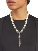 Thumbnail for your product : Heidi Daus Dripping Teardrop Crystal & Faux Pearl Necklace