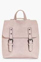 Thumbnail for your product : boohoo Buckle Detail Structured Backpack
