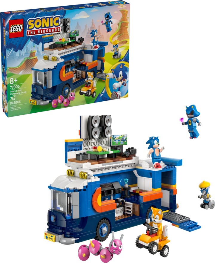 Lego Sonic the Hedgehog Team Sonic Command Truck 77006, 747 Pieces