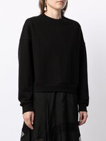 Thumbnail for your product : GOEN.J Sweatshirt-Layered Lace Dress
