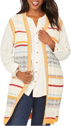 black sweater vest women's plus size