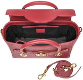 Thumbnail for your product : Versace Ruby Red Leather Small Signature Bag