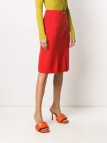 Thumbnail for your product : Céline Pre-Owned Hook Detail Straight Skirt