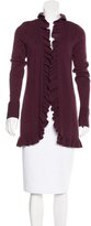 Thumbnail for your product : Magaschoni Cashmere Ruffle-Trimmed Cardigan