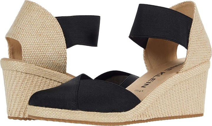 Anne Klein Zoey Women's Shoes Black Fabric : 6.5 M, Textile