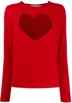 Thumbnail for your product : COMME DES GARÇONS GIRL Heart-Intarsia Jumper