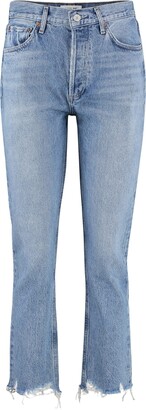 AGOLDE Riley Cropped Straight Leg Jeans