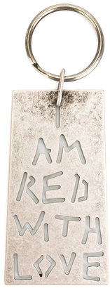 Ann Demeulemeester I Am Red With Love keyring