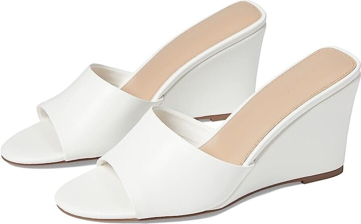 Faryl Robin Women's Faryl By Skye Sandals US 12 White Slip On Wedge Heel KHD836