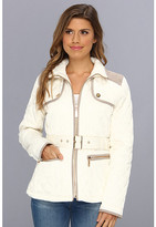 Thumbnail for your product : Vince Camuto Quilted Zip Front Belted Jacket F8021