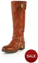 Thumbnail for your product : Shoebox Shoe Box Joleen Chunky Buckle Calf Boots