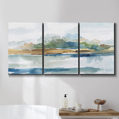 Wexford Home Aureole II Framed On Canvas 3 Pieces Print