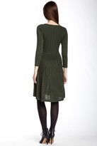 Thumbnail for your product : Max Studio V-Neck Ribbed Sweater Dress