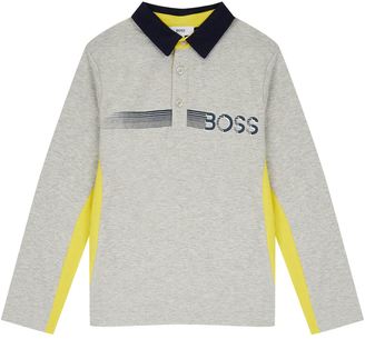 HUGO BOSS Contrast Panelled Polo Shirt