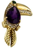 Thumbnail for your product : Tiffany & Co. Amethyst, Tsavorite & Diamond Toucan Brooch