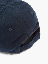 Thumbnail for your product : Balenciaga Crest-embroidered Cotton-twill Cap - Navy