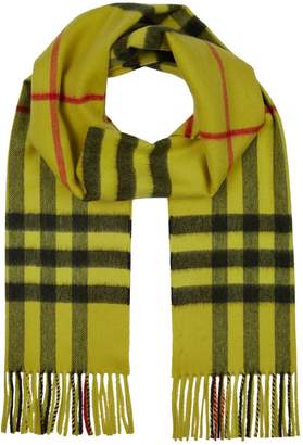 Burberry Overdyed Giant Check Cashmere Scarf