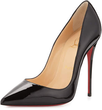 Christian Louboutin So Kate Patent Pointed-Toe Red Sole Pump