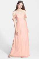 Thumbnail for your product : Nordstrom Nordstrom x Convertible Crinkled Silk Chiffon Gown