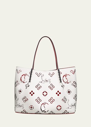 Christian Louboutin Cabarock Small Perforated Leather Tote Bag