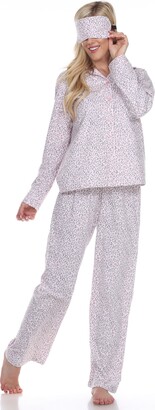 White Mark 3-Piece Cozy Pajama Set