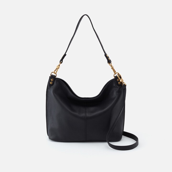 Hobo Pier Shoulder Bag in Pebbled Leather - Black - ShopStyle