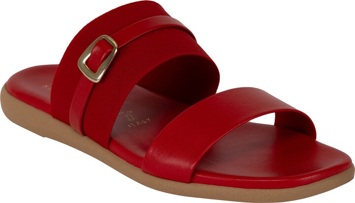 Italian Shoemakers Jelani Square Toe Slide Sandal
