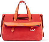 Thumbnail for your product : J.W.Anderson Tool Mini Suede, Nubuck And Leather Tote - Orange