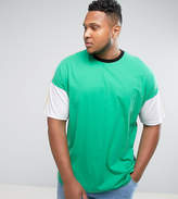 Thumbnail for your product : ASOS PLUS Oversized T-Shirt In Bright Color Block
