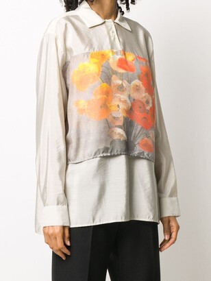 Soulland Arlene oversized floral print shirt