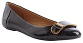 Thumbnail for your product : AERIN black leather 'Apthorp' ballet flats