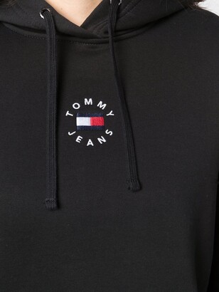 Tommy Jeans Logo-Embroidered Cotton Hoodie