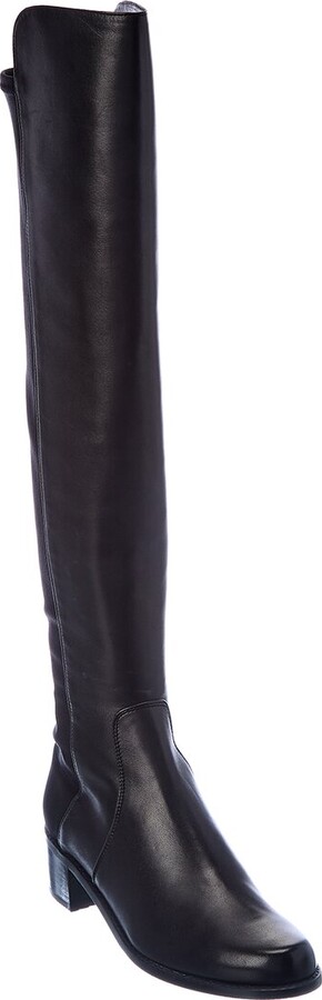 Leather Knee High Boots Stretch | ShopStyle