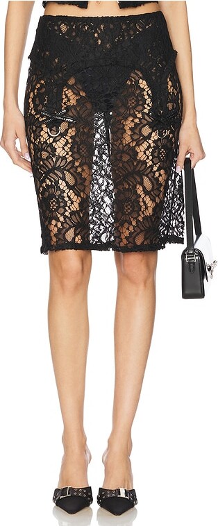 LADO BOKUCHAVA Lace Garter Skirt