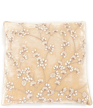 Anke Drechsel Embroidered Floral Cushion