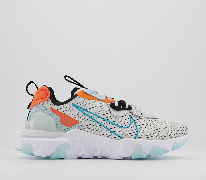 nike react orange blue